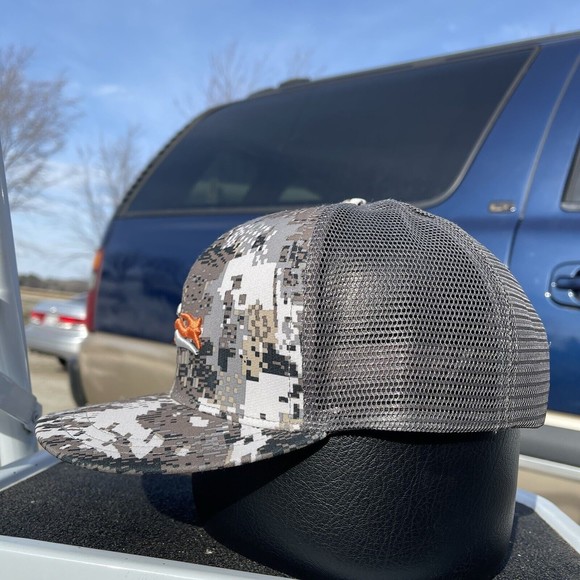 Sitka Digital Camouflage Hat Baseball Cap Adjustable Snapback Camo Mesh Gore - Picture 4 of 10